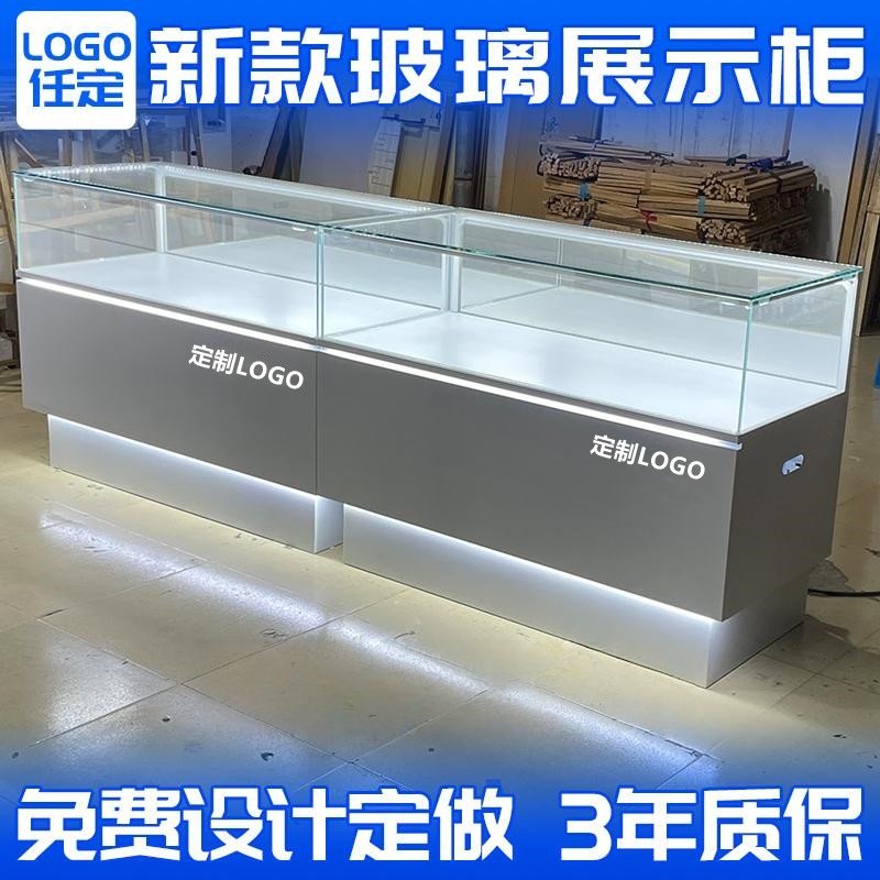 手机柜台新款华为玻璃展