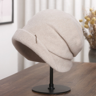 雅致堆堆帽2026新款帽子女春春秋感显脸雷帽0118w