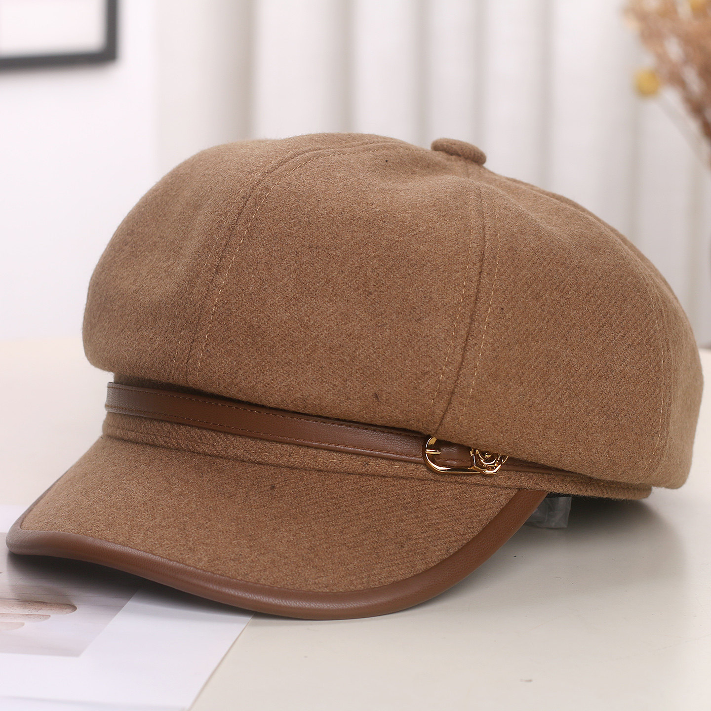 2026春秋新款鸭舌贝雷帽女英伦覆古八角帽韩版时尚画家帽报0118w,服饰配件/皮带/帽子/围巾,帽子,淘宝优惠券,粉丝福利购,淘宝优惠卷