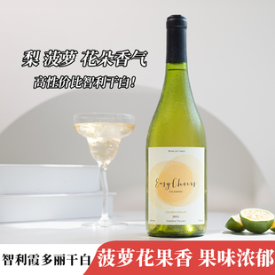 性價比炸裂霞多麗·長相思 白葡萄酒微醺 智利進口自在趣飲干白