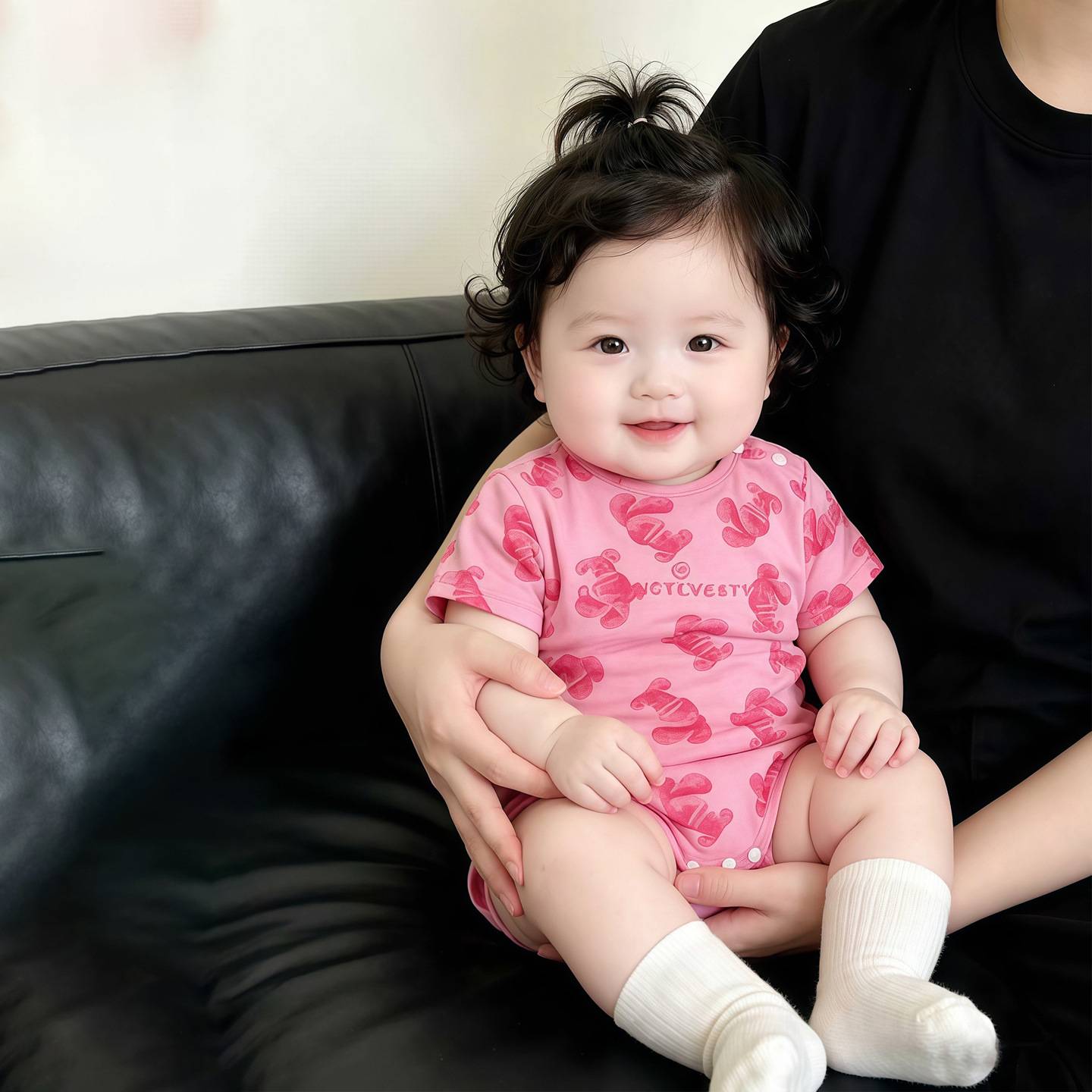 女童洋气短袖哈衣新生初生宝宝夏季薄款连体衣爬爬服婴儿外穿夏装