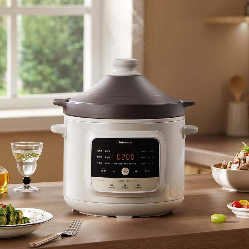 官网品牌小熊电炖锅DDG-S50H8紫砂煲汤5.5L大容量家用全自动炖汤,厨房电器,电炖锅/煲汤锅/电炖盅,淘宝优惠券,粉丝福利购,淘宝优惠卷