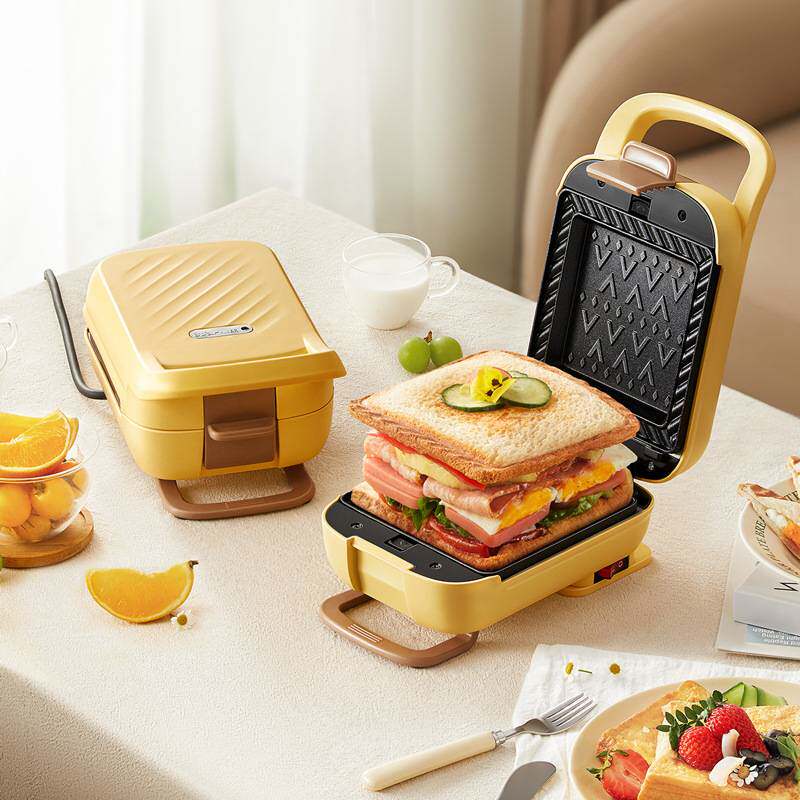 官网品牌小熊三明治早餐机SMZ-R07V6家用加厚热压三明治机多功能