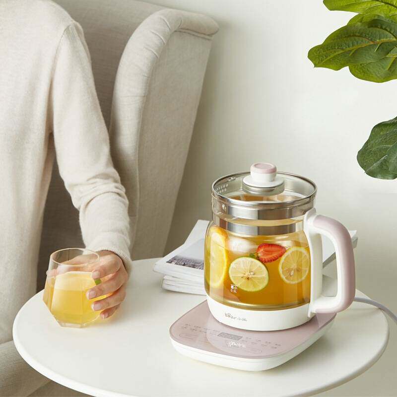 官方小熊 YSH-A15Z8电热烧水壶多功能养生壶茶壶玻璃煮茶器1.5L升