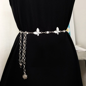 蝴蝶腰链连衣裙收腰配裙子链条腰带女装 饰链子配饰夏季 百搭高级感