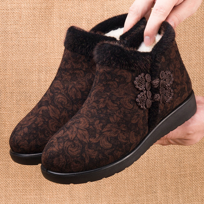 老北京布鞋羊毛老人棉鞋女加绒加厚保暖女鞋冬季防滑老太太奶奶鞋,女鞋,高帮鞋,淘宝优惠券,粉丝福利购,淘宝优惠卷