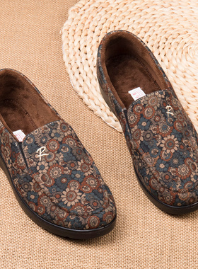 老北京布鞋女秋冬季妈妈老人鞋二棉软底防滑奶奶鞋老太太平底棉鞋