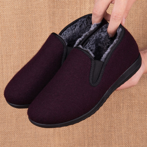 老北京布鞋加绒保暖防滑二棉鞋