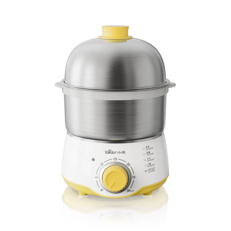 品牌小熊煮蛋器ZDQ-A07U1 家用定时自动断电不锈钢小型迷你计时蒸