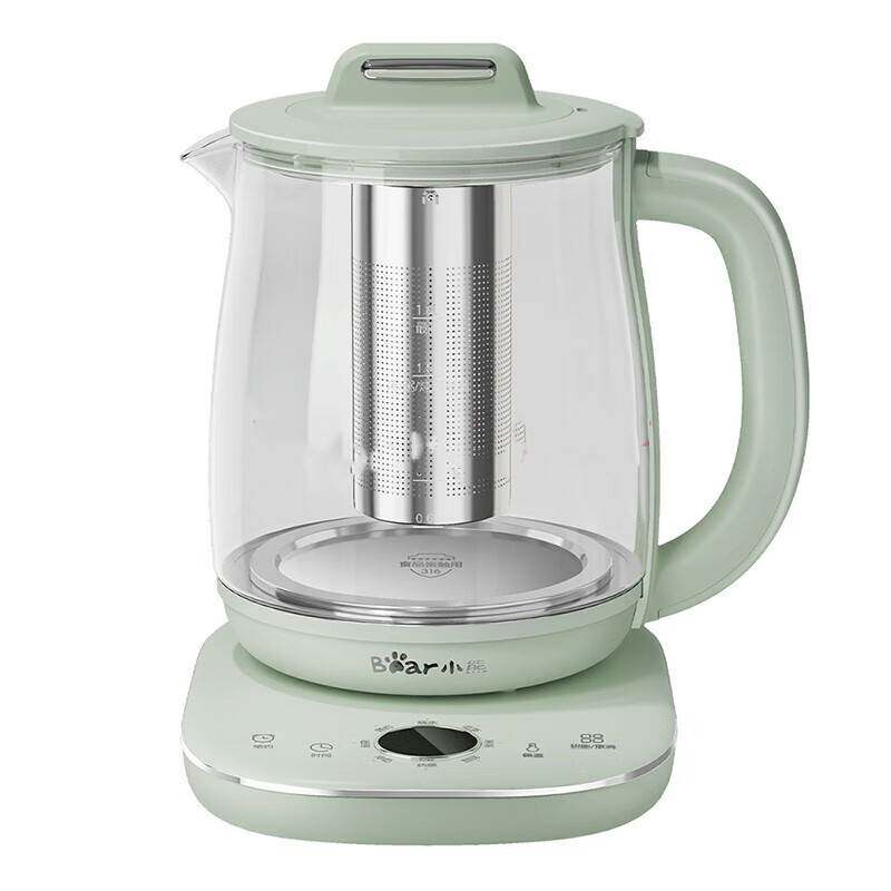 正品小熊YSH-B18P1养生壶玻璃花茶壶1.8升多功能家用电热烧水壶