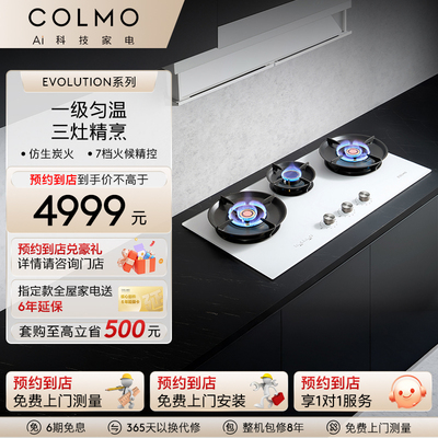 【预约到店】COLMO新象套系精准控温控时嵌入式一级匀温燃气灶X1