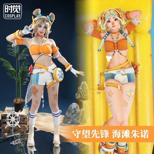 OW守望先锋海滩朱诺泳装cos服