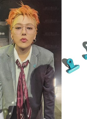 gd权志龙同款pmo夹子胸针配饰男女金属徽章衣服包包帽子装饰勋章