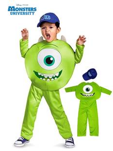 卡通可爱小怪兽衣服 大眼仔公仔玩偶儿童生日礼物搞怪角色扮演服