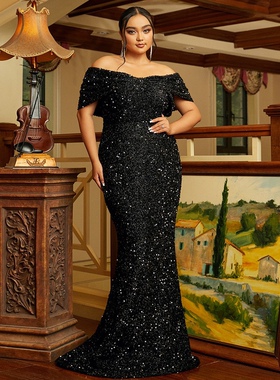 Sequin Evening Dresses Party Prom Mermaid Dress Long Gown