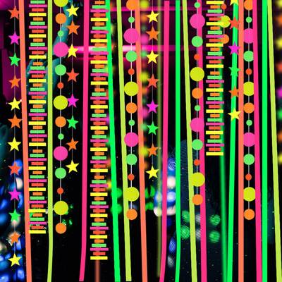 UV Glow Party Garlands Luminous Neon Streamer Black Light Re