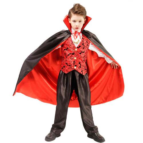 Scary Vampire Dracula Boys Fantasia Halloween Cosplay