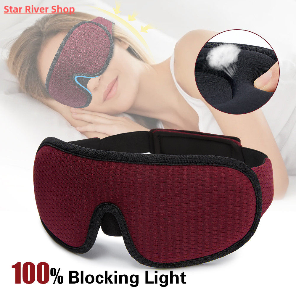 Blocking Light Sleep Eye Mask Soft Padded Travel Shade Cover