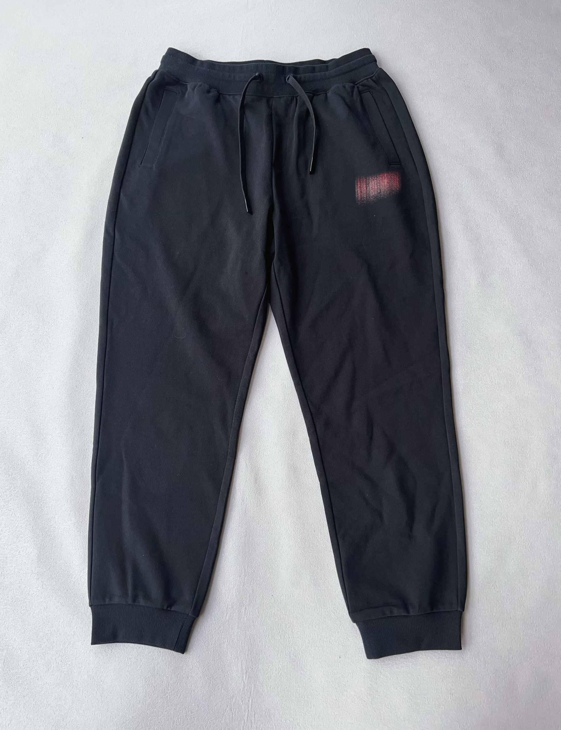 秋季新款男士毛圈棉卫裤经典印花宽松休闲百搭纯色束脚卫裤