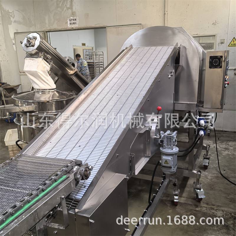武汉藕条裹粉机 莲藕加工生产线全套设备 藕夹上浆机 一站式购齐
