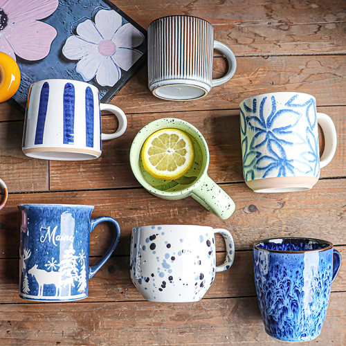 9.9包邮高级感马克杯大容量水杯