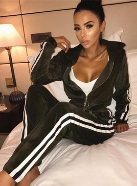 2018 Winter Women Tracksuits Ladies Sportsuit 2 Piece Set 女