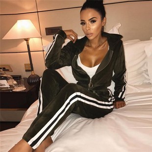 2018 Winter Women Tracksuits Ladies Sportsuit 2 Piece Set 女