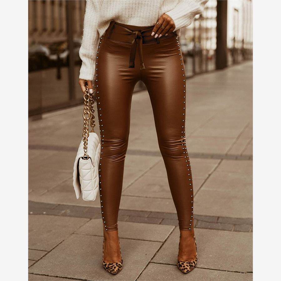 StuddedTiPULeatherkinnys