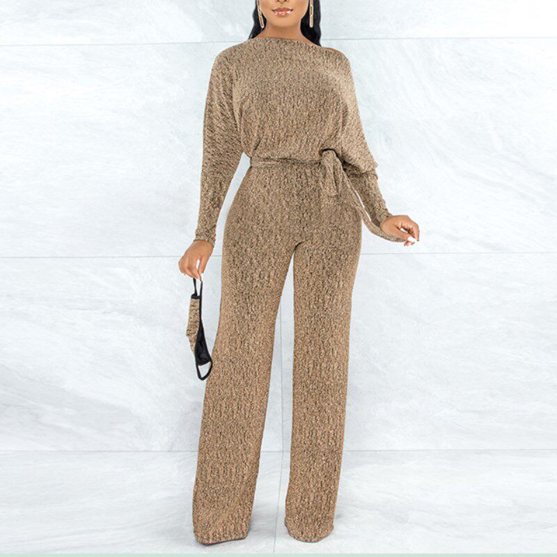 蝙蝠袖高弹力宽松连体裤Bat Sleeve High Stretch Loose Jumpsuit