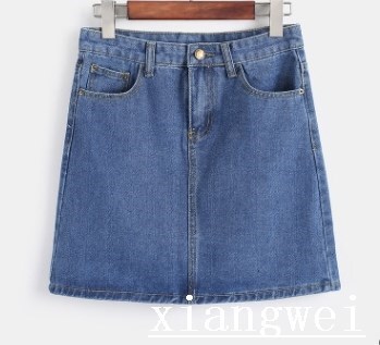 Women's jeans skirt ladies denim skirts plus size S-2XL 3XL