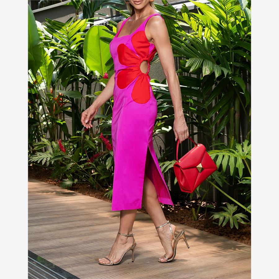 WomenSlixyDress腰部撞