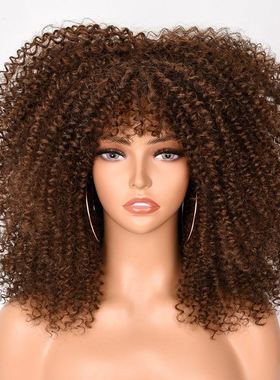 African fashion Explode fluffy curls hair wigs rolls shorts