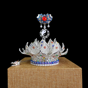 黄铜莲花冠三清冠上清冠道冠火焰冠如意冠皇冠道帽