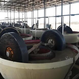 双轮碾金机选湿碾机沙金岩金矿水磨碾子干湿两用厂家全自动电碾机