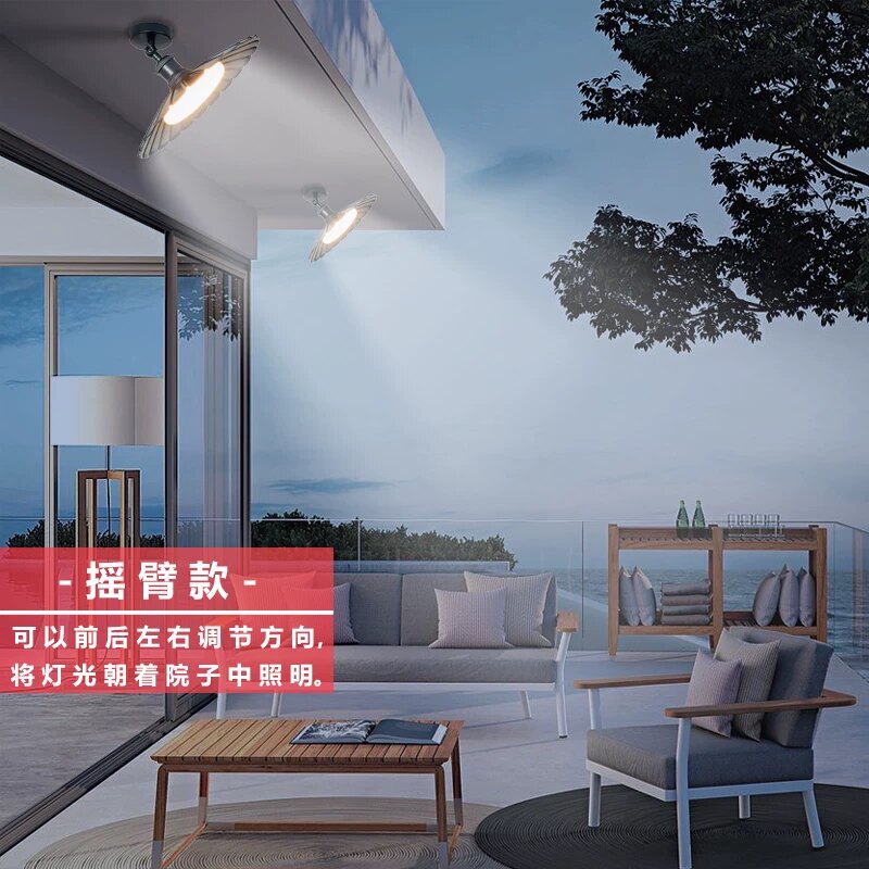 户外阳台防水吸顶灯玻璃阳光房凉亭庭院LED照明灯走廊过道门前灯