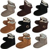 外贸原单磨沙皮中筒保暖雪地靴2025年冬平底休闲棉靴防滑真皮女靴