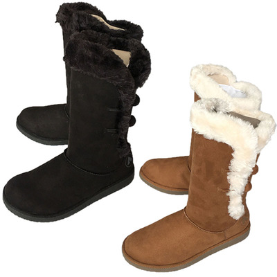 秋冬新款中高筒原单防滑雪地靴