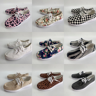 大码 休闲鞋 软底一脚蹬懒人鞋 外贸鞋 春秋新款 女鞋 轻便时尚 帆布鞋