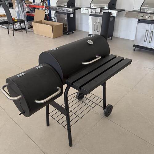 BBQ美式焖烤烟熏风味子母烤炉便携庭院烧烤架家用烤炭火炉熏烤炉