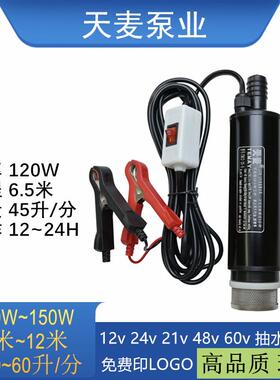 TM12-35-6抽水机直流小水泵12v潜水加油机120W电动抽油器12伏水泵