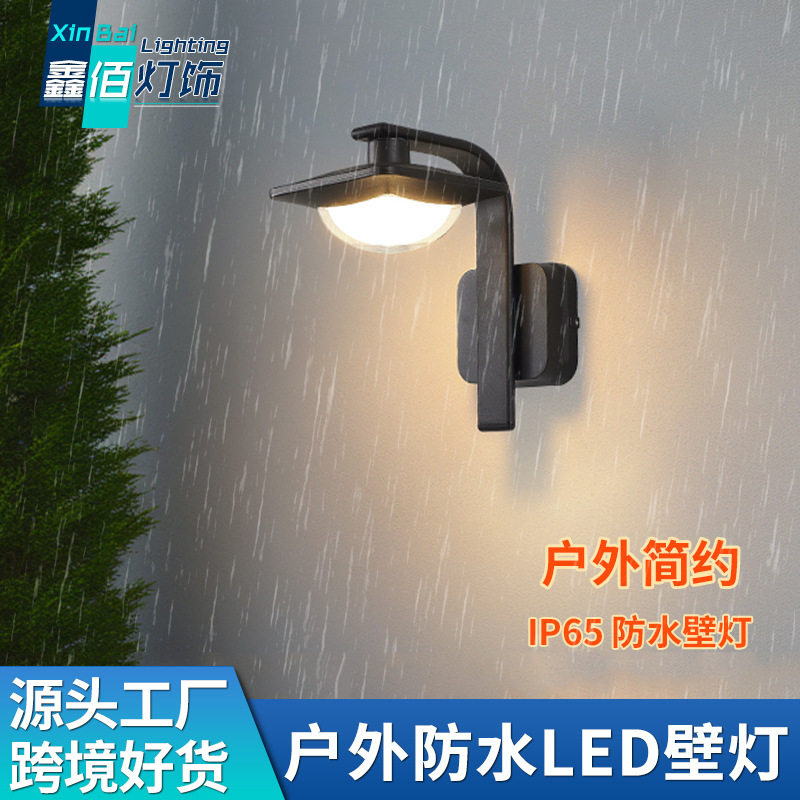 led户外防水壁灯欧式简约别墅庭院灯室外室内两用走廊过道露台灯
