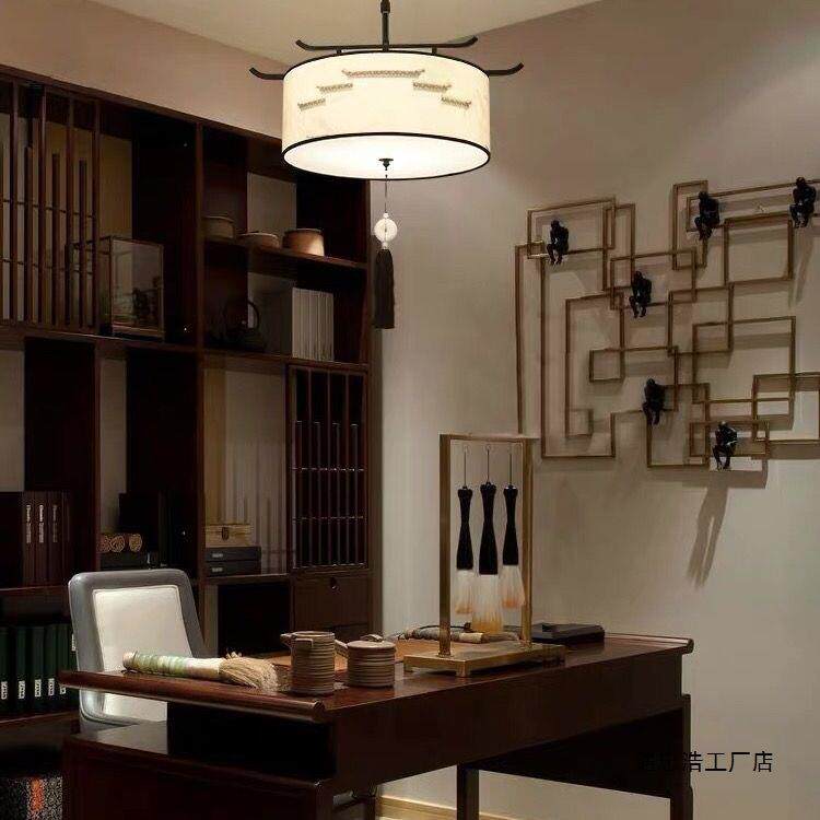 宋式美学新中式吊灯客厅饭店极简餐厅灯过道走廊书房古典吊灯具