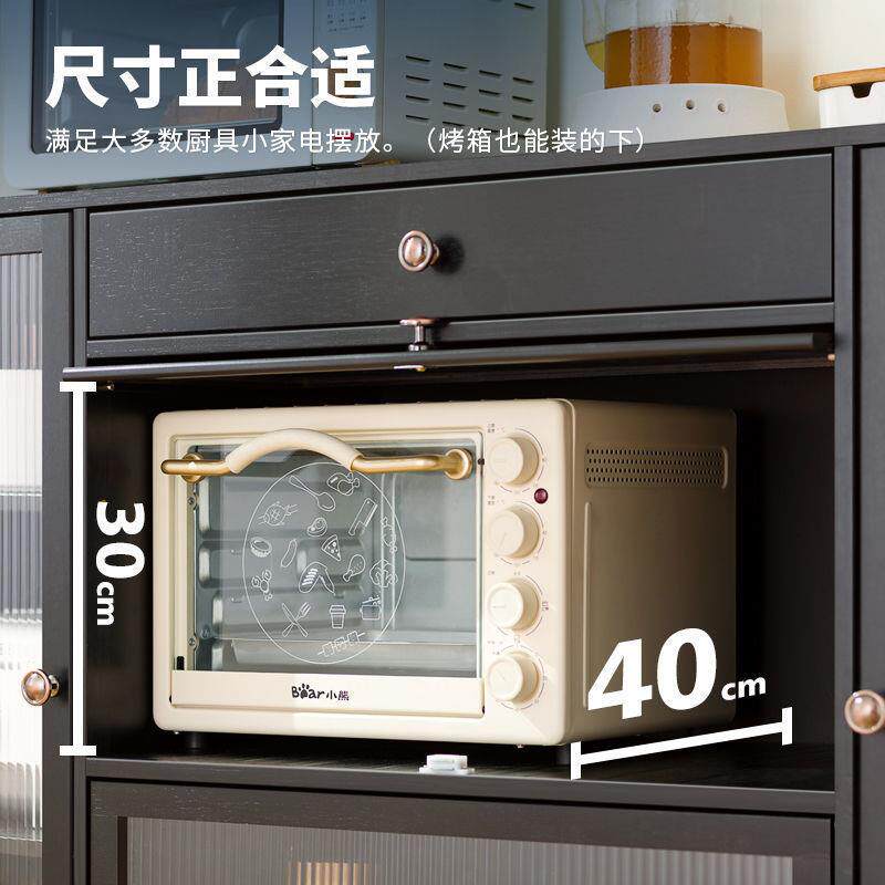 厨房置物架微波炉收纳架碗柜收纳餐具柜橱柜储物柜子厨房用品大全