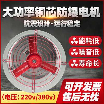 防爆风机轴流风机排风机管道换气扇220v风机CBF-300/400/500/600