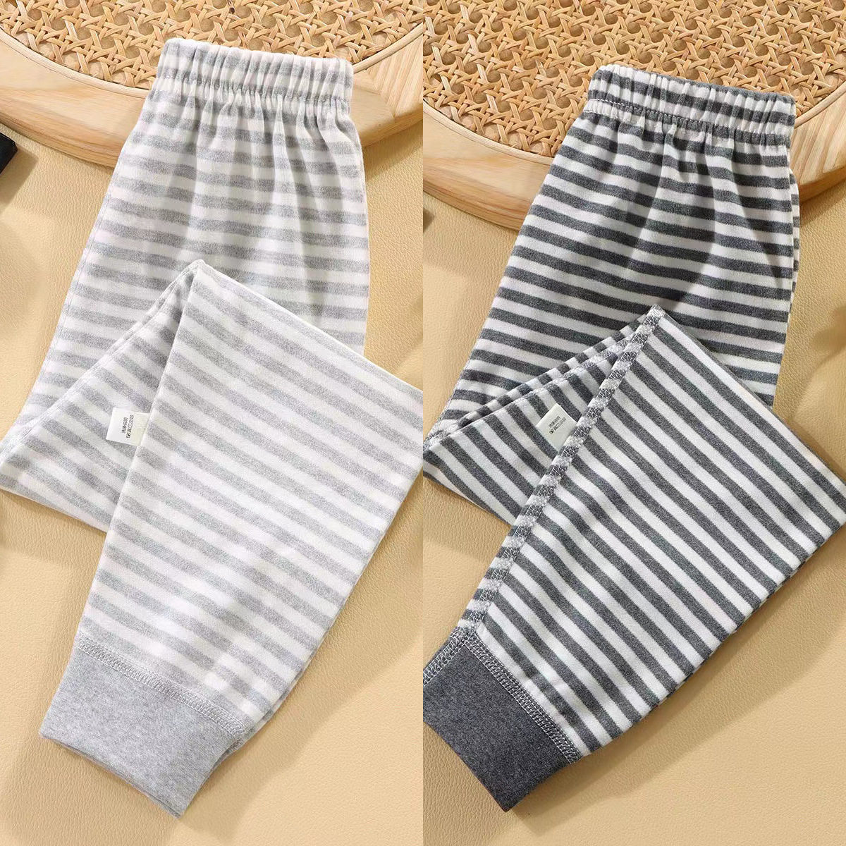 儿童秋裤打底裤无骨纯棉裤子线裤中大童条纹家居裤春秋冬睡裤,童装/婴儿装/亲子装,裤子,淘宝优惠券,粉丝福利购,淘宝优惠卷