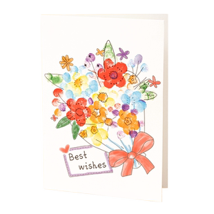 教师节贺卡手工diy儿童涂色手指画卡片幼儿园送老师感谢礼物2025