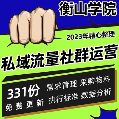 私域流量社群运营sop短视频策划管理营销计划书方案表格模板ppt