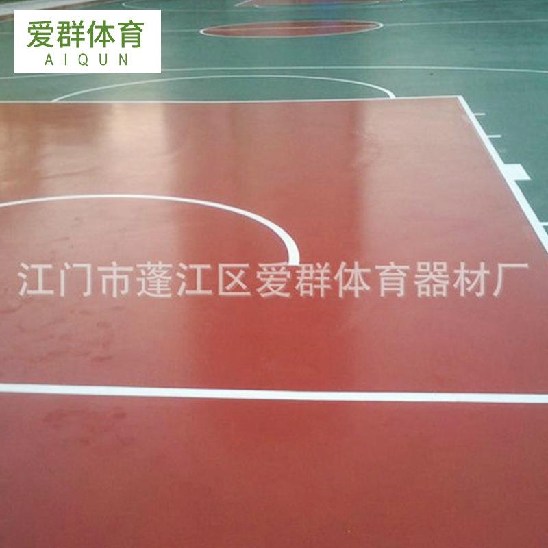 厂家生产硅pu篮球场供应硅pu球场
