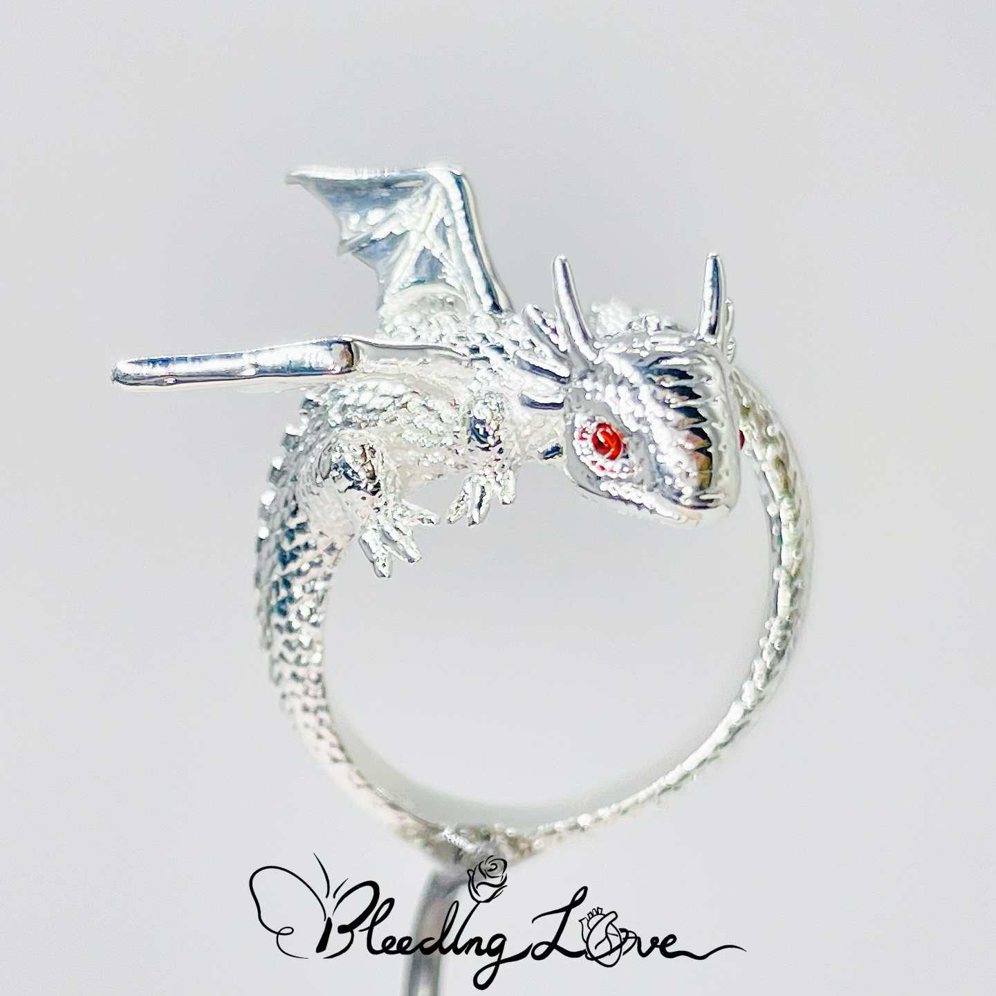 925纯银戒指Q萌小飞龙