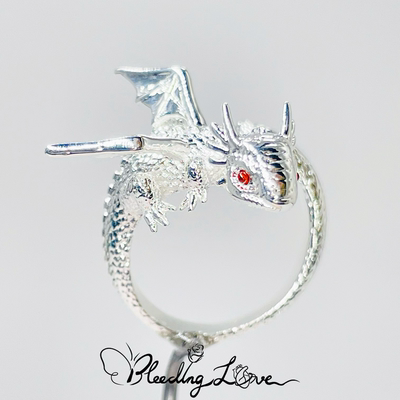 925纯银戒指Q萌小飞龙